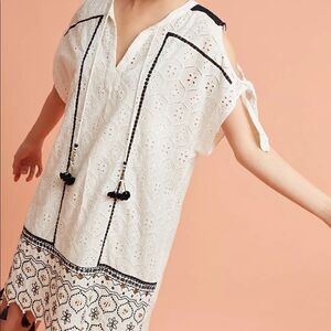 Anthropologie | Anthro Hemant & Nandita Aditya Embroidered Tunic Dress sz M